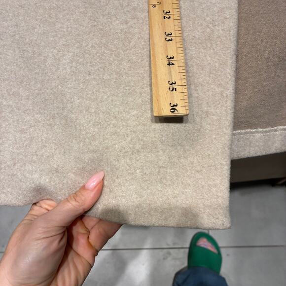 Zara Tan Lapel Collar Coat Large - Picture 9 of 13